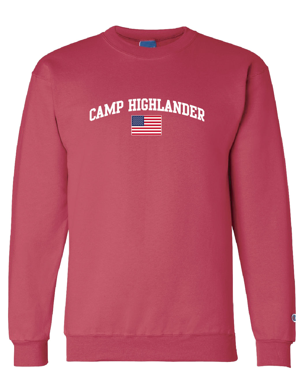 Flag Champion Crewneck in Red