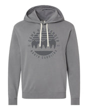 Load image into Gallery viewer, Grey Adult Retro Logo Hoodie
