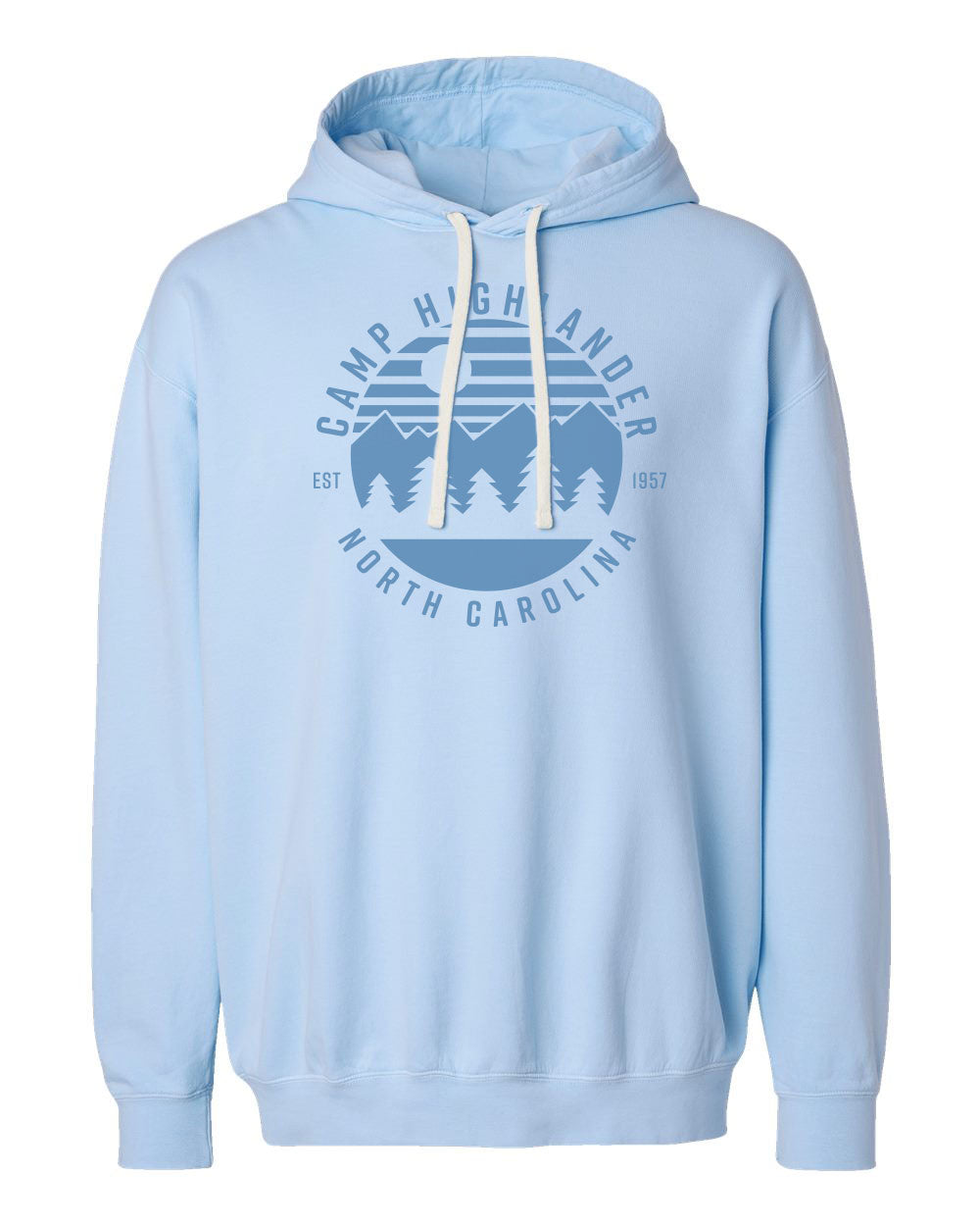 Blue Adult Retro Logo Hoodie
