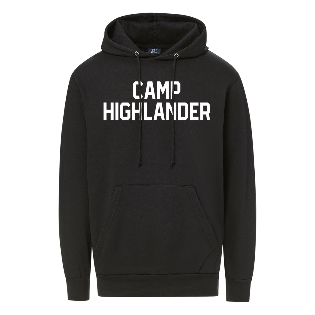 Black Hoodie with White Applique