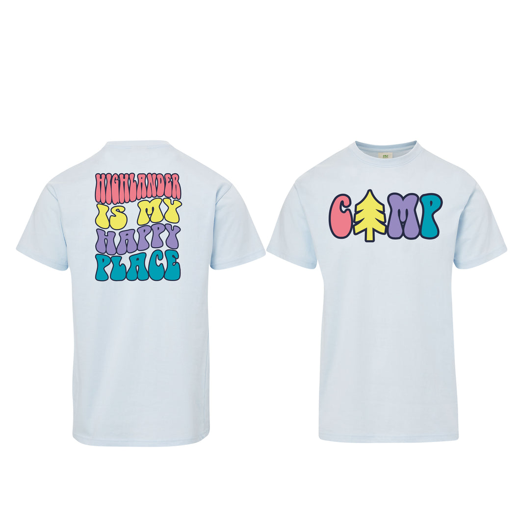 Happy Place Light Blue Shirt Adult and Youth