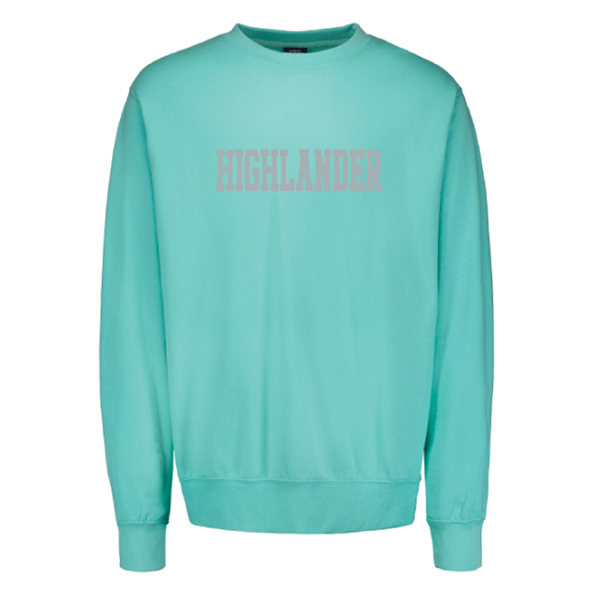Teal with Grey Highlander Adult Crewneck – Camp Highlander Store