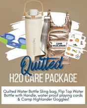 Load image into Gallery viewer, Gold Quilted H2O Care Package
