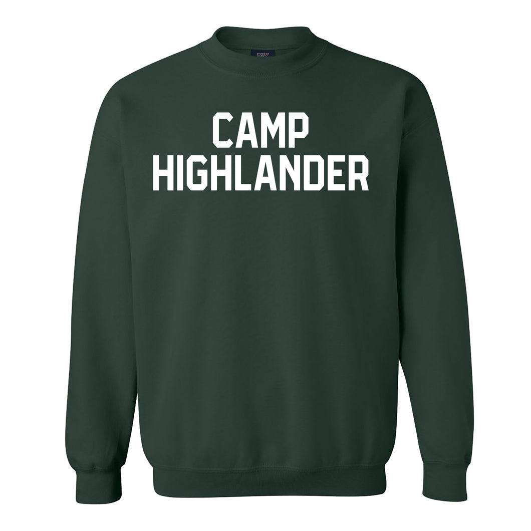Green with White Highlander Crewneck