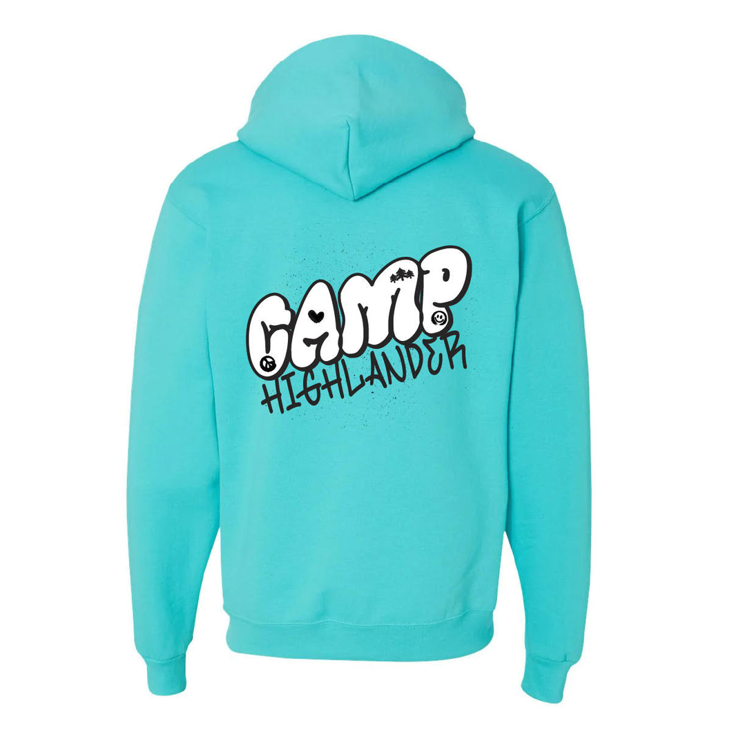 Adult Neon Turquoise CH Hoodie