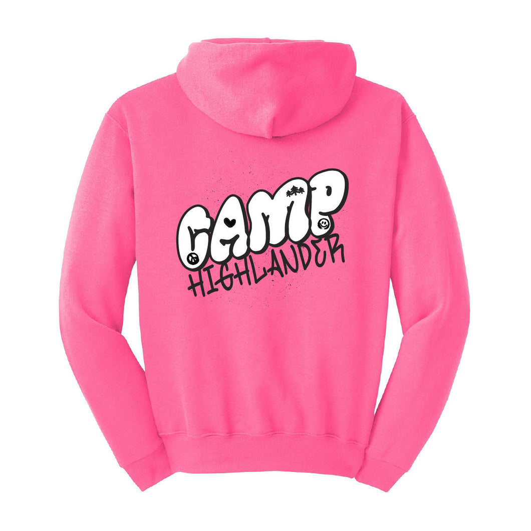 Adult Neon Pink CH Hoodie